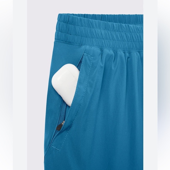 NWT Activezone elastic waist teal high waist sports shorts w/ pockets size 4X - Picture 1 of 12